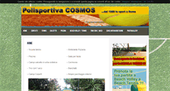 Desktop Screenshot of cosmostennis.com