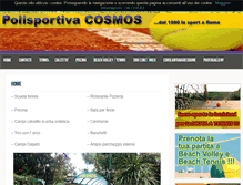 Tablet Screenshot of cosmostennis.com